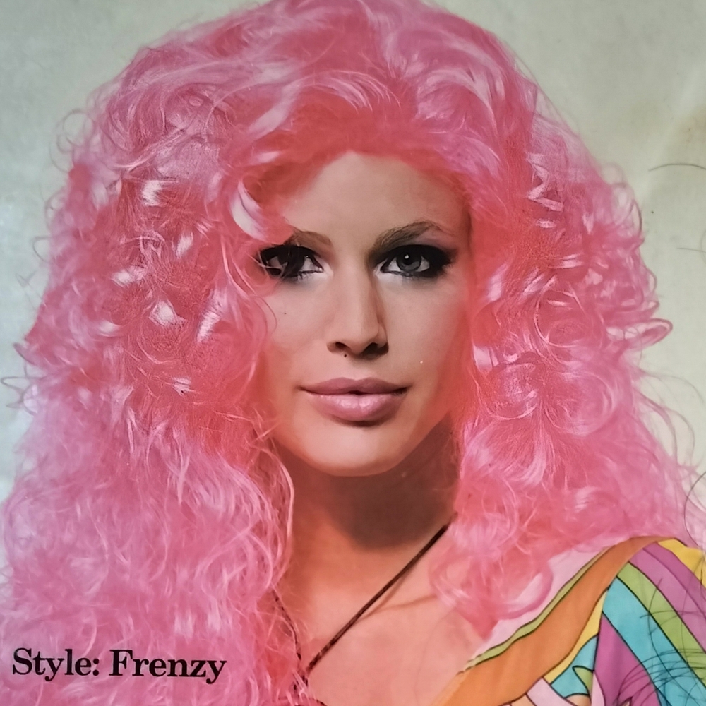 Brown Frenzy Curly Hair Wig From Incognito